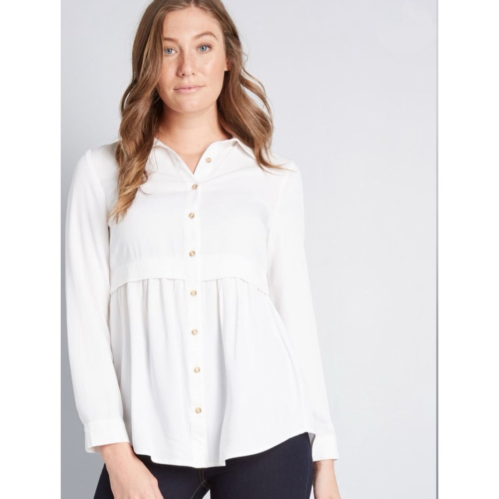 Modcloth Around the Corner Long Sleeve Tunic